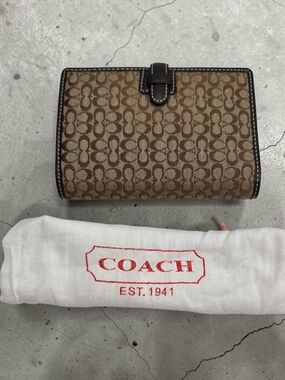 Coach Dark Brown Leather Planner Agenda Organizer FS8802 2005 Diary Insert NWT